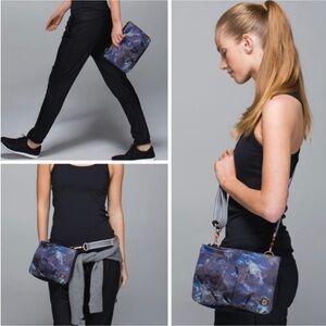lululemon athletica Abstract Blue Crossbody Bag